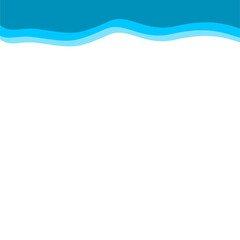 Abstract Blue Top Border Page