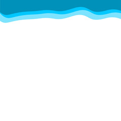 Abstract Blue Top Border Page