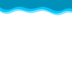 Abstract Blue Top Border Page