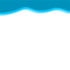 Abstract Blue Top Border Page