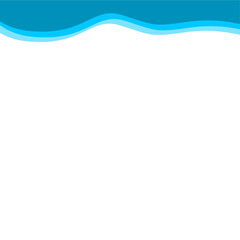 Abstract Blue Top Border Page