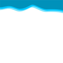 Abstract Blue Top Border Page