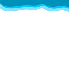 Abstract Blue Top Border Page