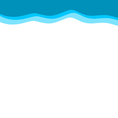 Abstract Blue Top Border Page