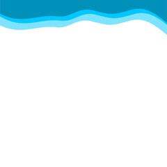 Obraz premium Abstract Blue Top Border Page