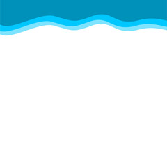 Abstract Blue Top Border Page