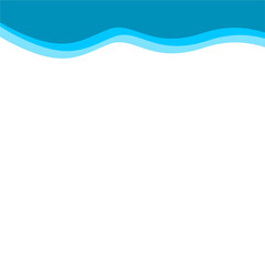 Abstract Blue Top Border Page