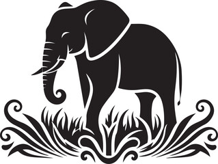 Obraz premium silhouette of elephant
