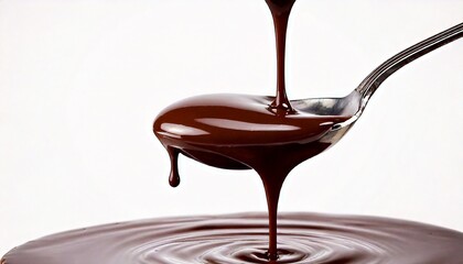 melted chocolate dripping
