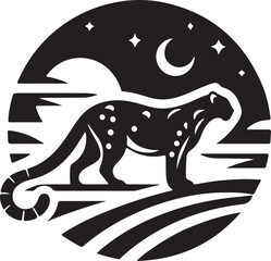 vector image of a cheetah 