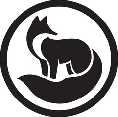 black fox silhouette
