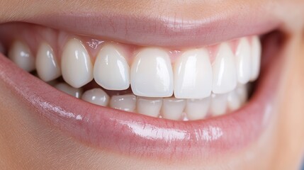 Oral care gum preventive health Bright, healthy smile showcasing perfect white teeth.