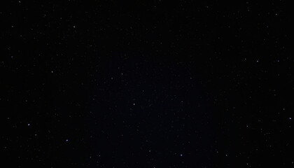 Fototapeta premium Night Sky with Sparkling Stars on Black Background – Cosmic Stellar Scene for Design