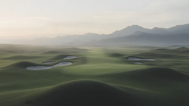 landscape with hills - Powered by Adobe