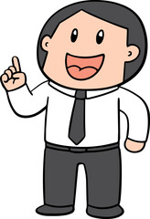 Illustration of office worker
