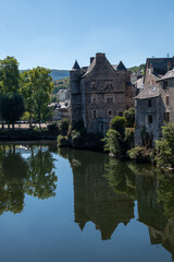Fototapeta premium castle on the river of Espalion