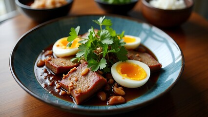 Thai Pork Stew With Eggs And Cilantro