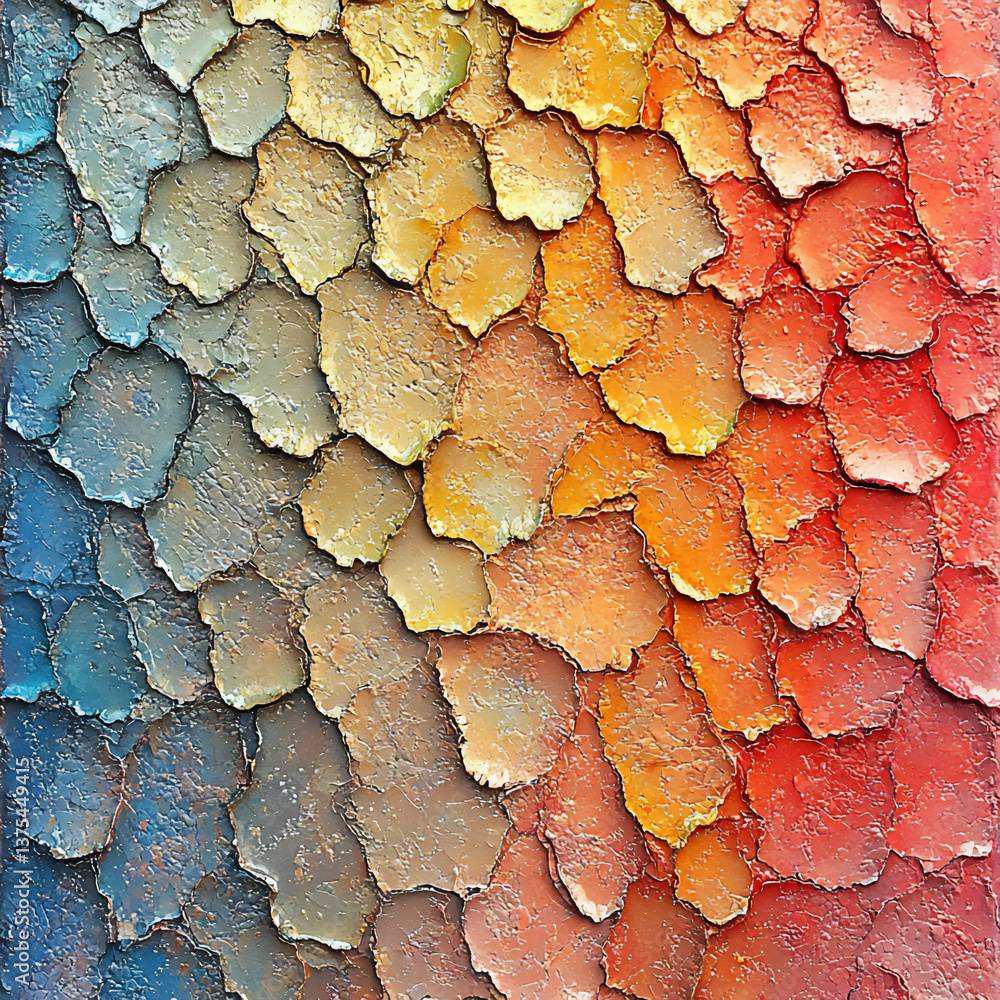Poster spectrum gradient patterns
