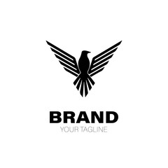 Thunderbird Logo. Thunderbird Logo Design. Thunderbird Logo Brand. Thunderbird Logo Vector Design Isolated on White Background