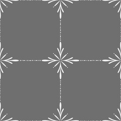 Seamless simple faux tile pattern with a simple faux floral motif for printing on various surfaces like wallpaper and textiles.