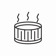 hot spring bath icon vector sign