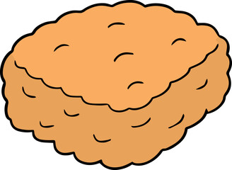 Illustration of fried chicken
