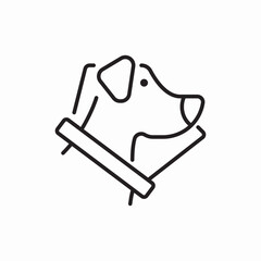 pet dog icon vector sign