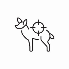 Pet hunting icon vector sign