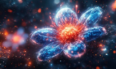 Obraz premium Virus Particle Illustration Pandemic Crisis Quarantine Contagious Disease Microbiology Covid-19 Infection Cases US Europe