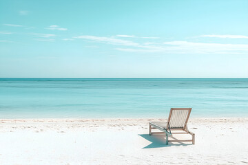 Fototapeta premium chair on the beach