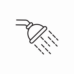 shower icon vector sign