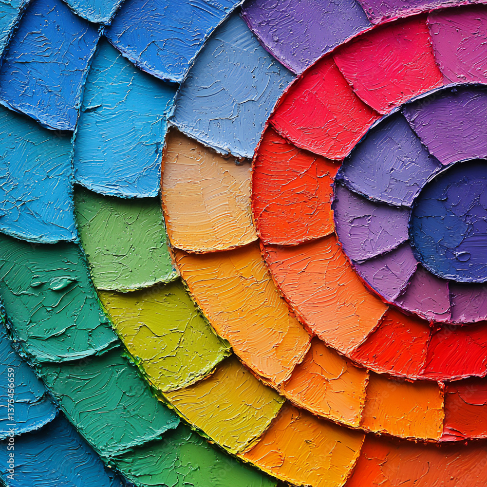 Poster spectrum rainbow patterns