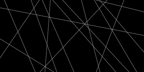 Abstract line background. abstract white lines with black background creative and geometric shape with black luxury pattern and paper texture design in illustration with white line background.