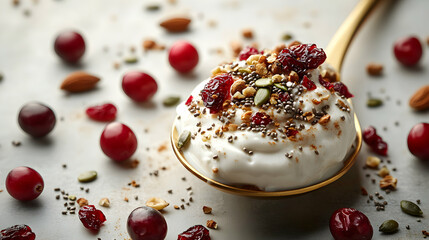 Fototapeta premium chocolate cake with cherries