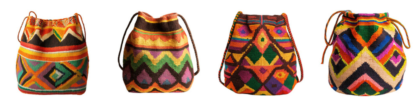 Handwoven Bolivian Aymara chuspa coca bag