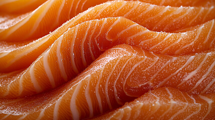 Red fish fillet meat close-up. Trout or salmon, texture and macro photo. Content for an online store or advertising