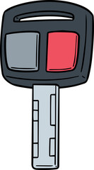 Illustration of car key
