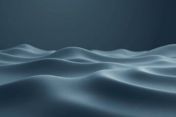 Fototapeta premium Serene Undulating Surface Abstract Blue Texture with Gentle Waves and Soft Light