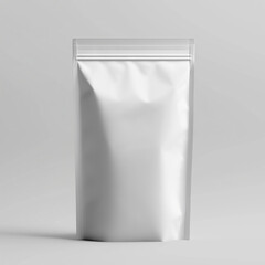 The white plain stand pouch gives a neat and simple look
