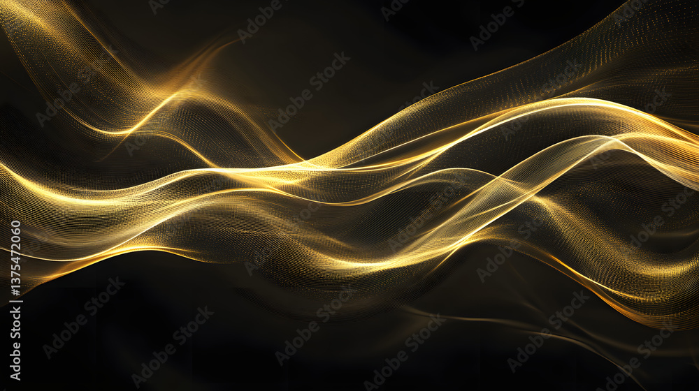 Poster modern abstract high-speed light effect. abstract background with curved beams of light. technology 