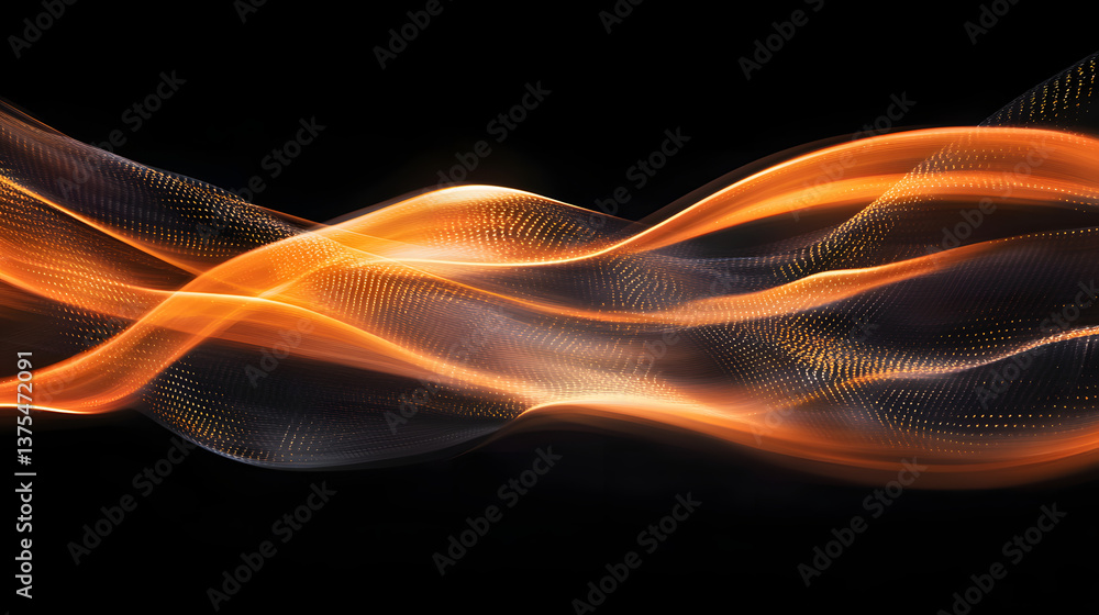 Poster modern abstract high-speed light effect. abstract background with curved beams of light. technology 