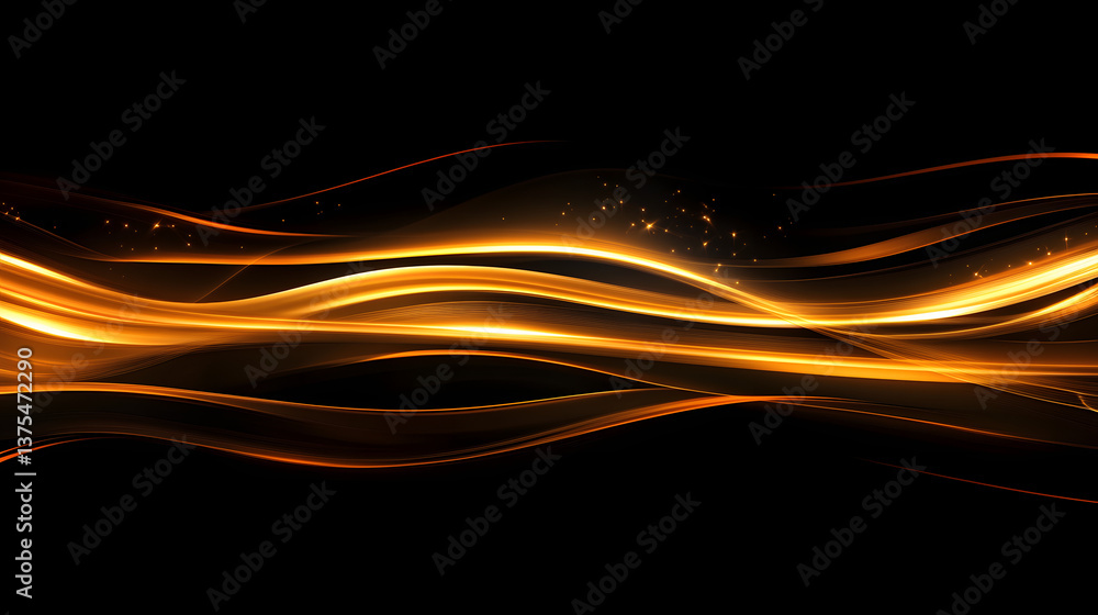 Poster modern abstract high-speed light effect. abstract background with curved beams of light. technology 