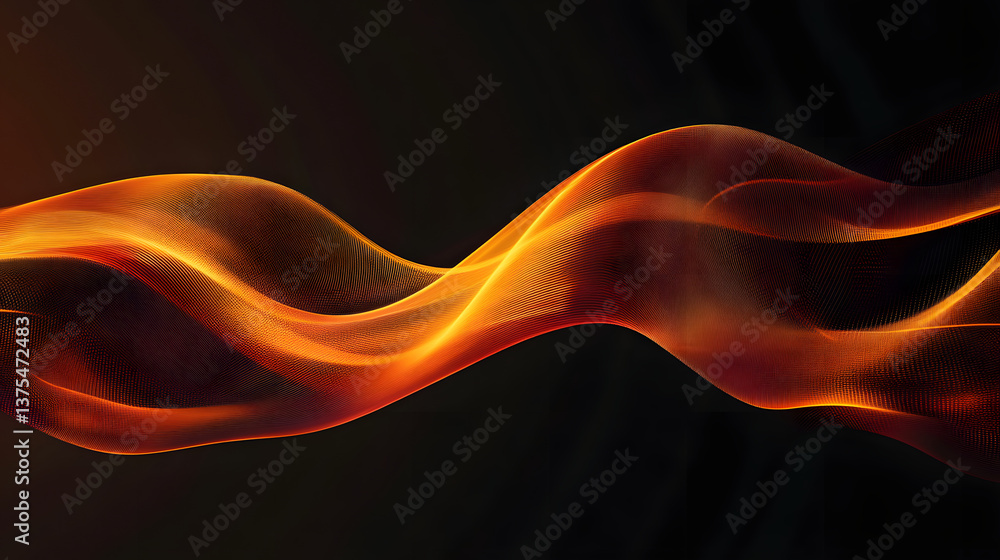 Poster modern abstract high-speed light effect. abstract background with curved beams of light. technology 