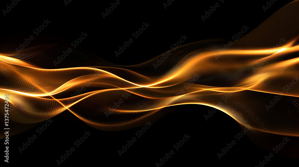 Poster modern abstract high-speed light effect. abstract background with curved beams of light. technology 