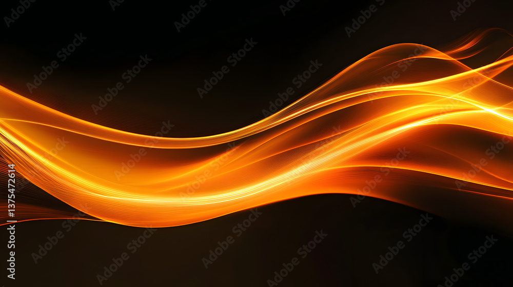 Poster modern abstract high-speed light effect. abstract background with curved beams of light. technology 