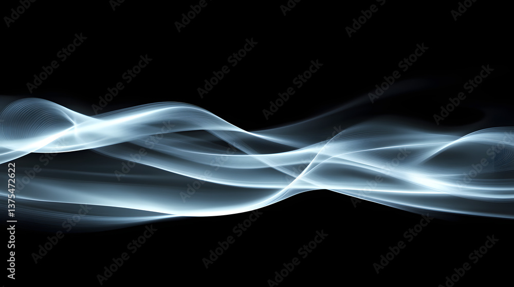 Poster modern abstract high-speed light effect. abstract background with curved beams of light. technology 