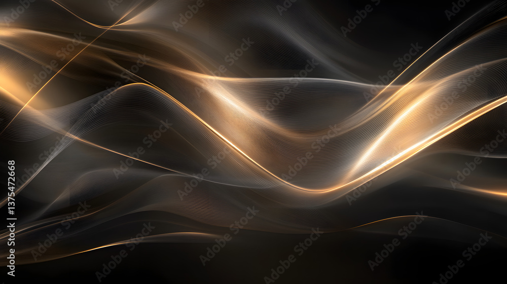 Poster modern abstract high-speed light effect. abstract background with curved beams of light. technology 