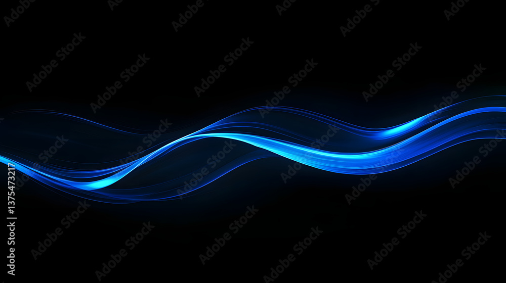 Poster modern abstract high-speed light effect. abstract background with curved beams of light. technology 