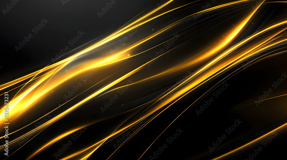 Aufkleber modern abstract high-speed light effect. abstract background with curved beams of light. technology 