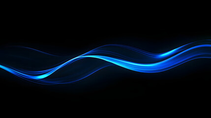 Obraz premium Modern abstract high-speed light effect. Abstract background with curved beams of light. Technology futuristic dynamic motion. Movement pattern for banner or poster design background concept.